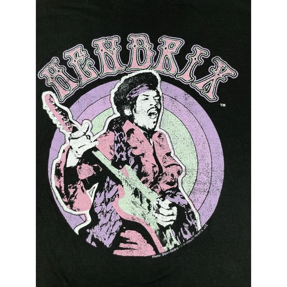Authentic Jimi Hendrix T-Shirt Black‎ Size Medium